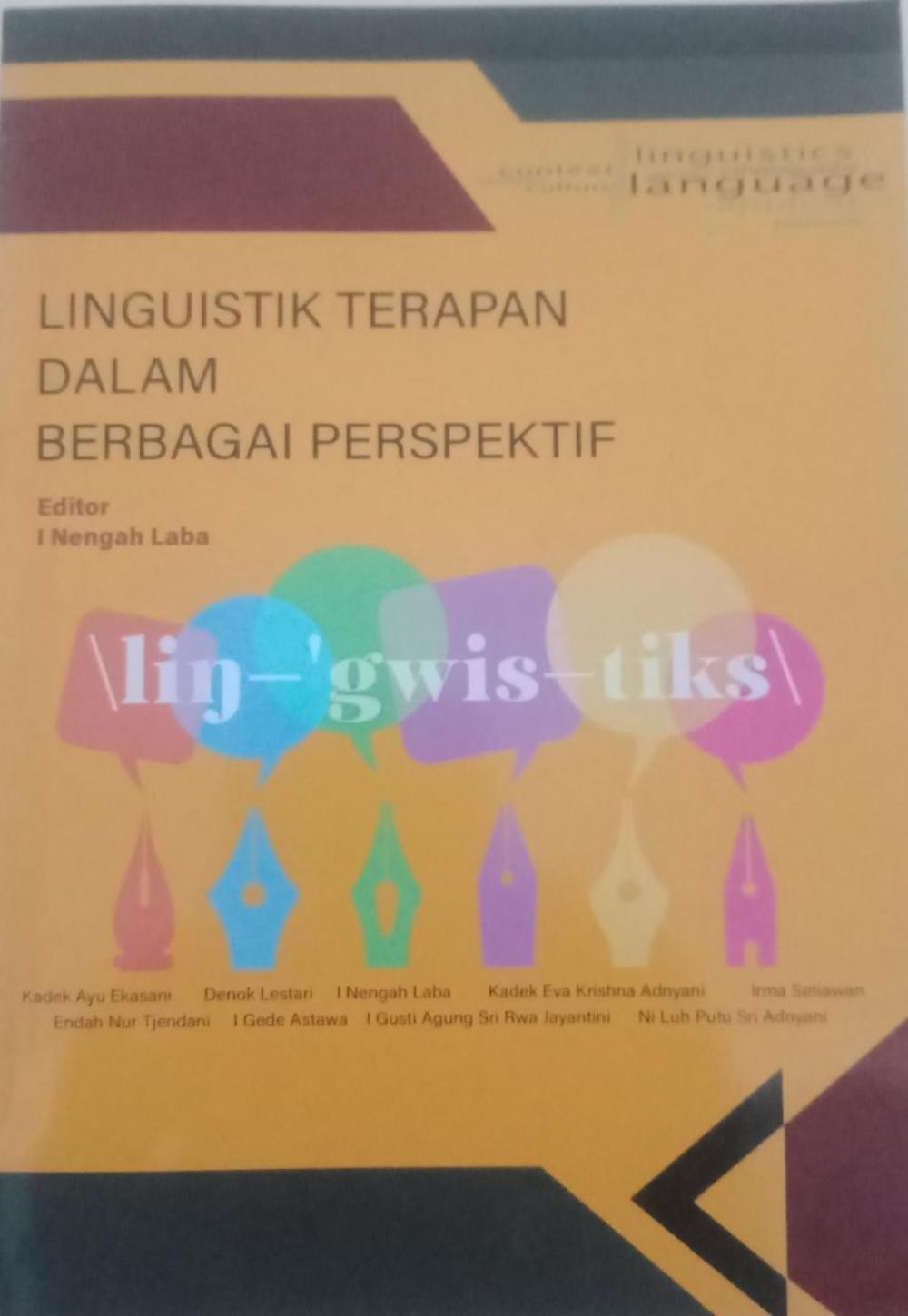 Linguistik Terapan dalam Berbagai Perspektif cover