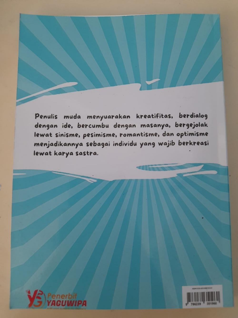 Buku Kumpulan Karya Sastra Remaja Yaguwipa Tahun 2020 cover belakang